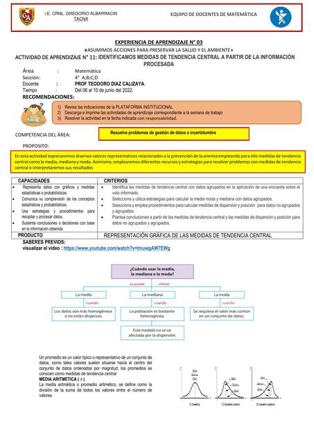 Experiencia de Aprendizaje 