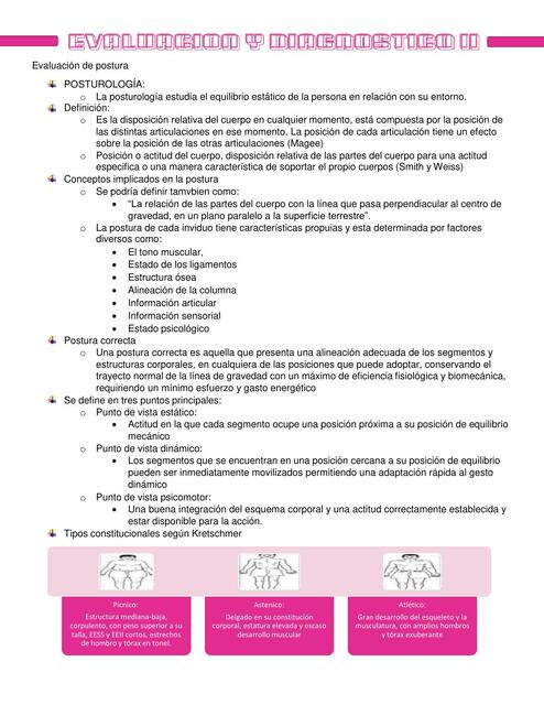 Evaluación y diagnóstico