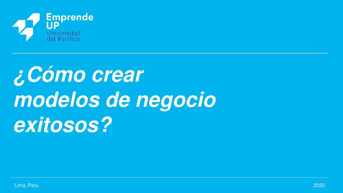 Cómo crear modelos de negocios