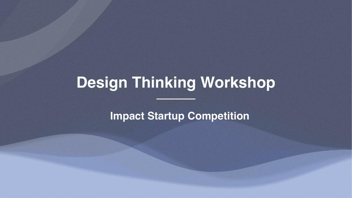 Design thinking Workshop