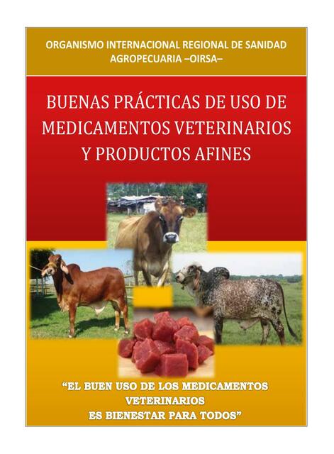 Manual de Buenas Practicas de Uso de los Medicamentos veterinarios  productos afines 