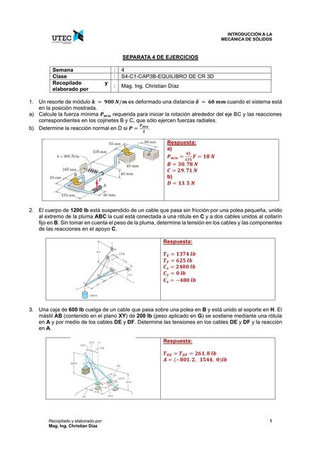 Ejercicios de Mecánica 