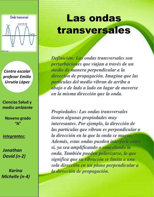 Las ondas transversales 