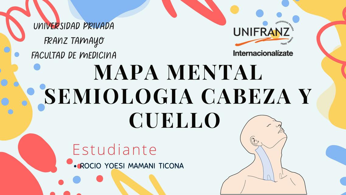 Mapa mental semiología cabeza y cuello