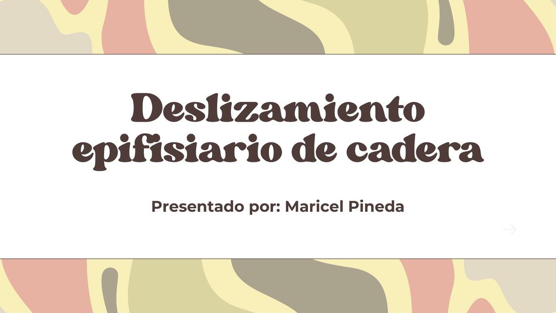 Deslizamiento epifisiario de cadera