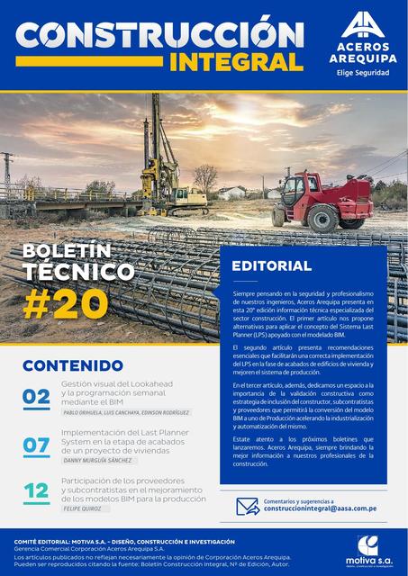 Boletin Construccion Integral 20