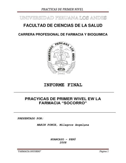 Prácticas de primer nivel en la farmacia 