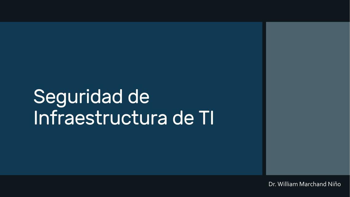 Seguridad de Infraestructura