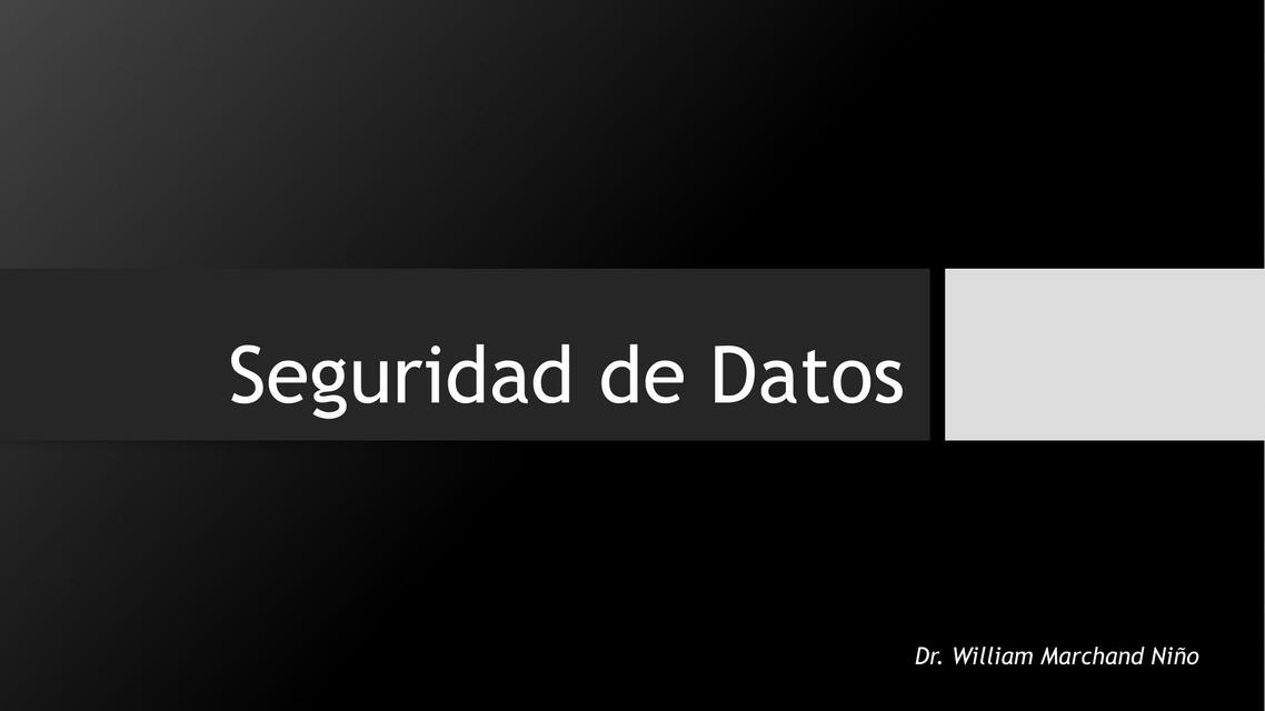 Seguridad de Datos Contraseñas