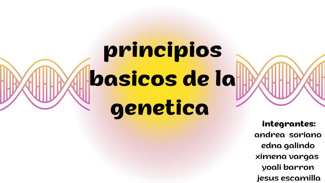 Principios básicos de la genética