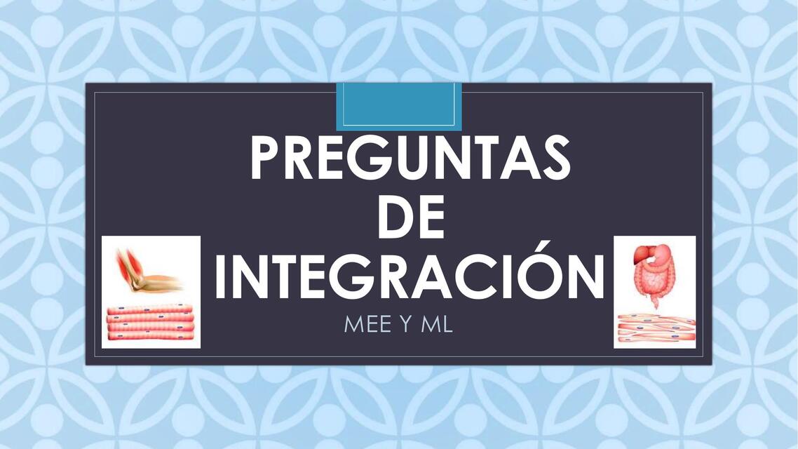 Preguntas de integración  