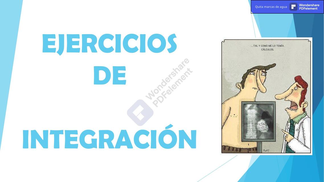 Ejercicios de integración 