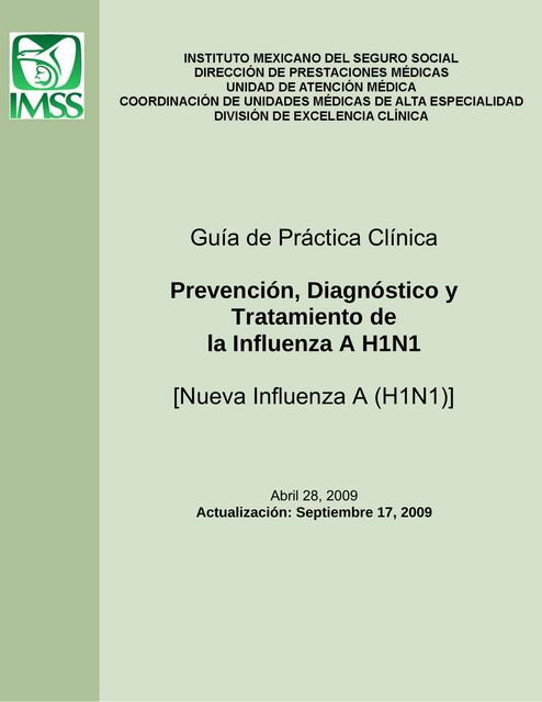 Gpc Books GPC Influenza AH1N | Diana Ruiz | uDocz