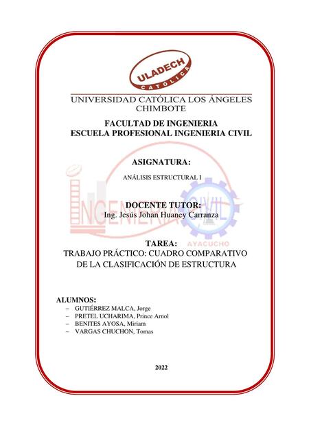 Cuadro comparativo clasificación de estructura 