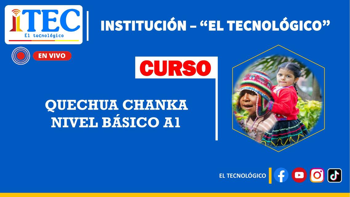 Manual quechua básico a1 sesión 05 el tecnológico