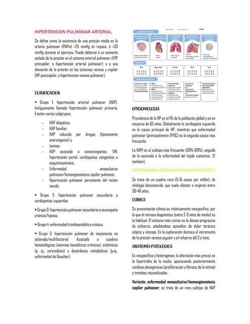 Hipertensión pulmonar arterial 