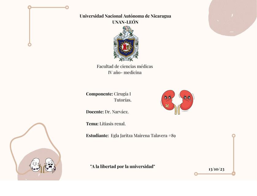 Litiasis renal