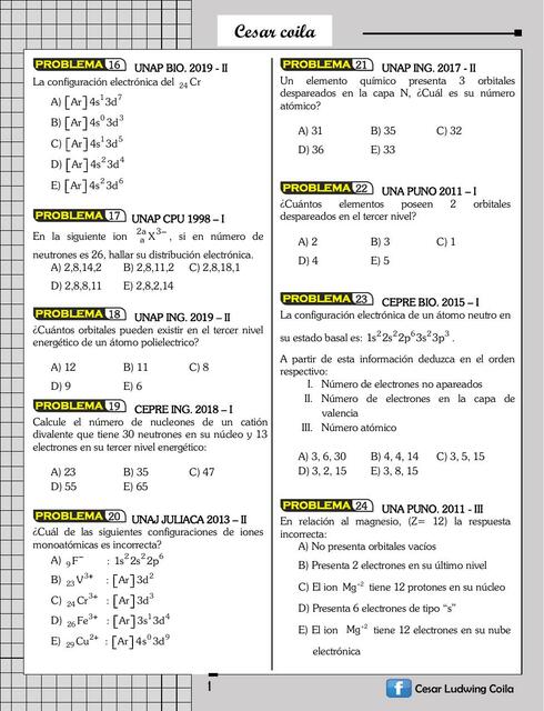 Configuración Electrónica 