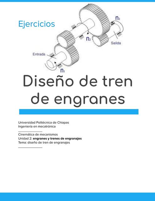 Diseño de tren de engranes 