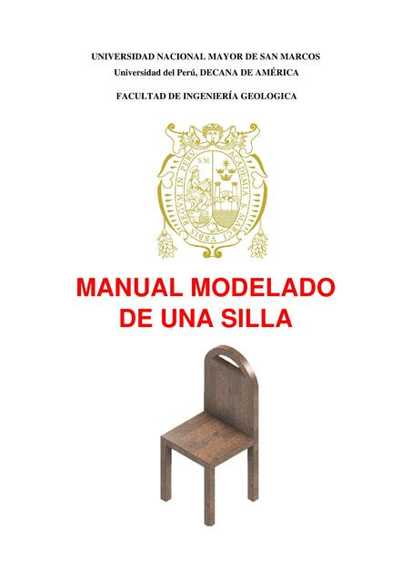 Manual modelado de una silla 