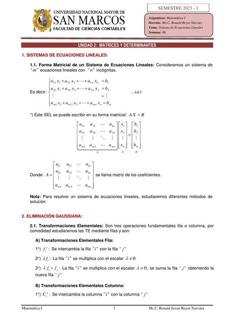 Matrices y Determinantes 