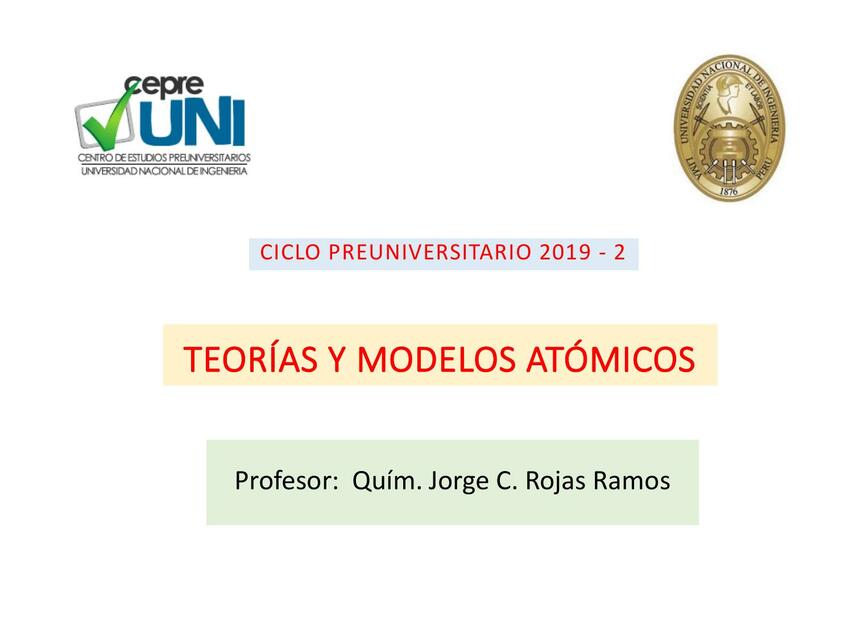 Teorías y Modelos Atómicos 