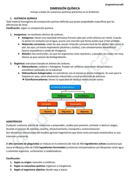 Dimensión química