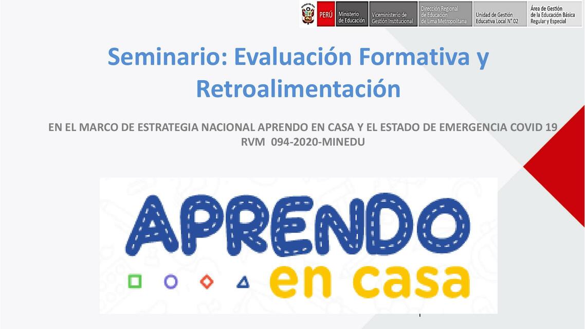 Evaluación Formativa y Retroalimentación 