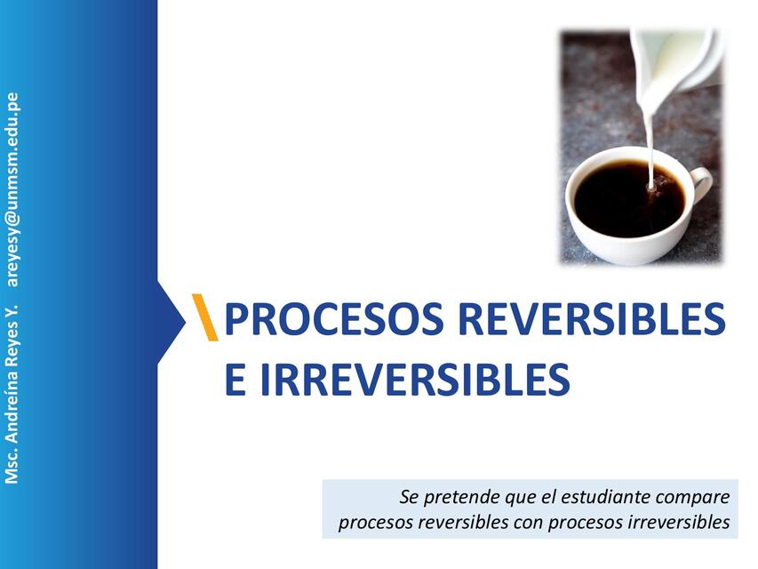 Procesos reversibles e irreversibles 