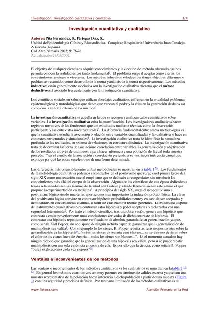 Investigación Cuantitativa y Cualitativa 