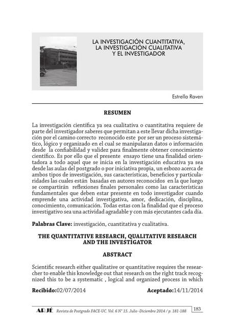 Investigación cuantitativa