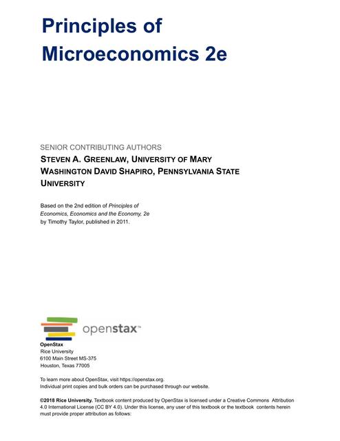 Principios de Microeconomía