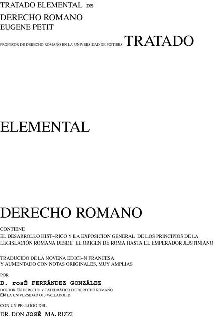 Tratado elemental derecho humano