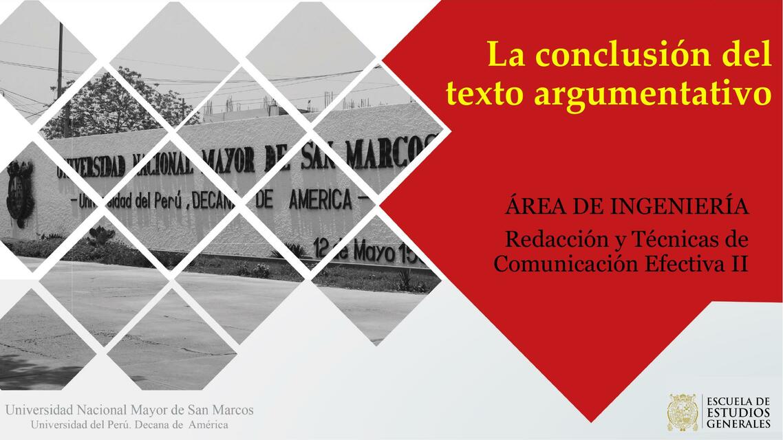 La conclusión del texto argumentativo 