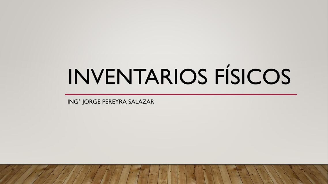 Inventarios Físicos 