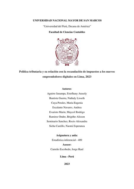 Política Tributaria y su Relación con la Recaudación de Impuestos a los Nuevos Emprendedores Digitales