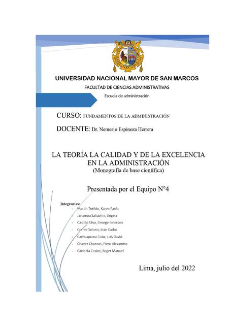 Fundamentos de la administración  