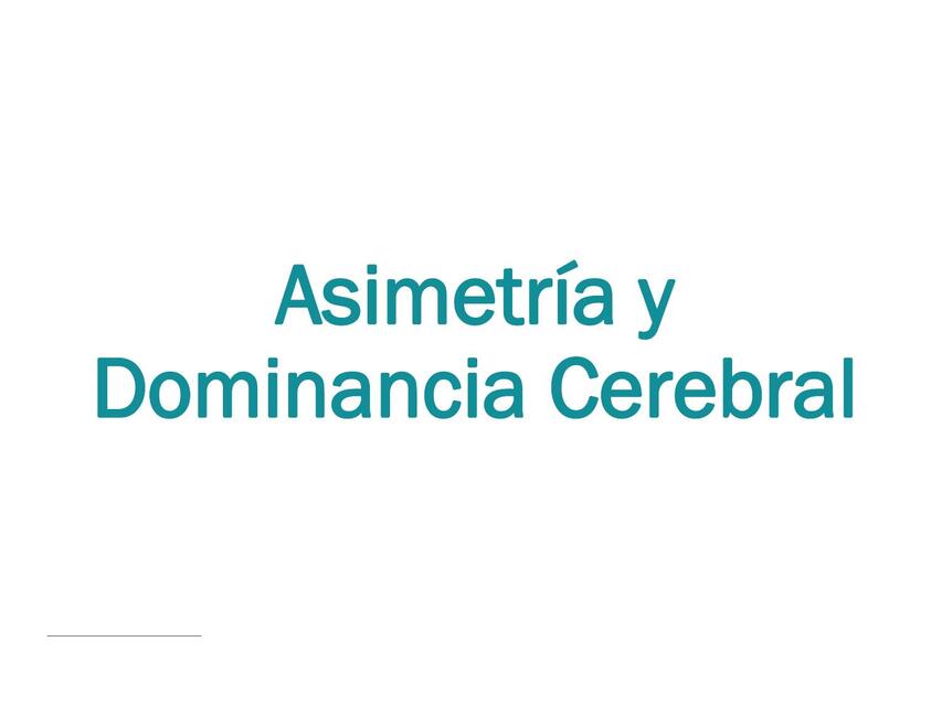 Test de Dominancia Cerebral | Daniel Eduardo | uDocz