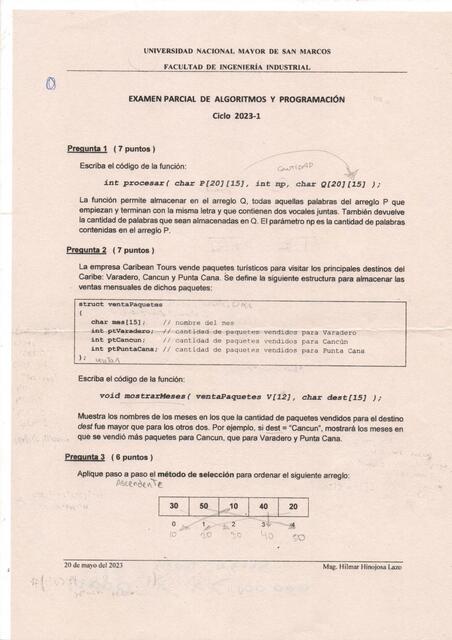 Examen parcial de algoritmos y programación