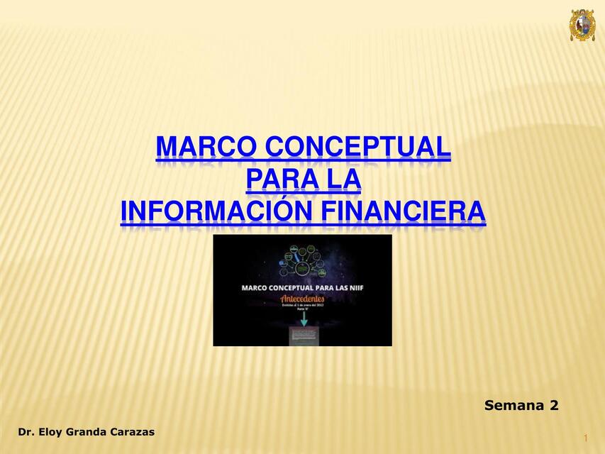 Marco Conceptual para la Información Financiera