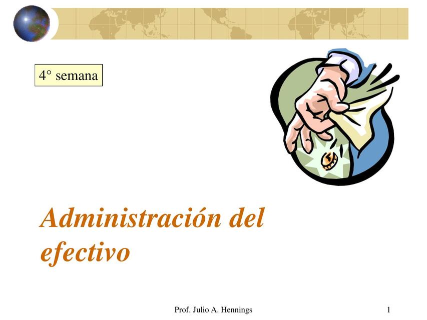  Administración del efectivo  