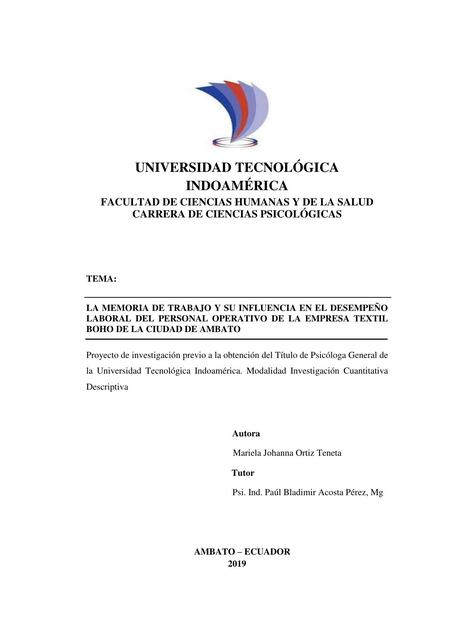 Facultad de ciencias humanos y de la salud 