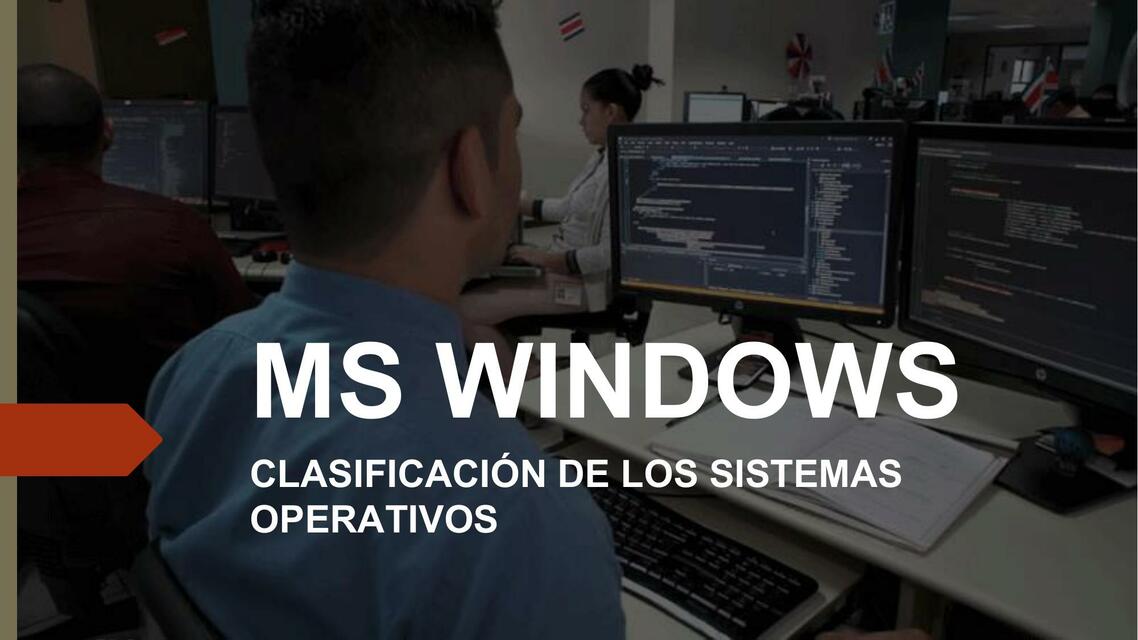 Clasificación de los Sistemas Operativos