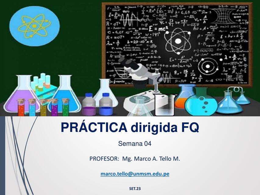 Práctica dirigida FQ  Termodinámica 