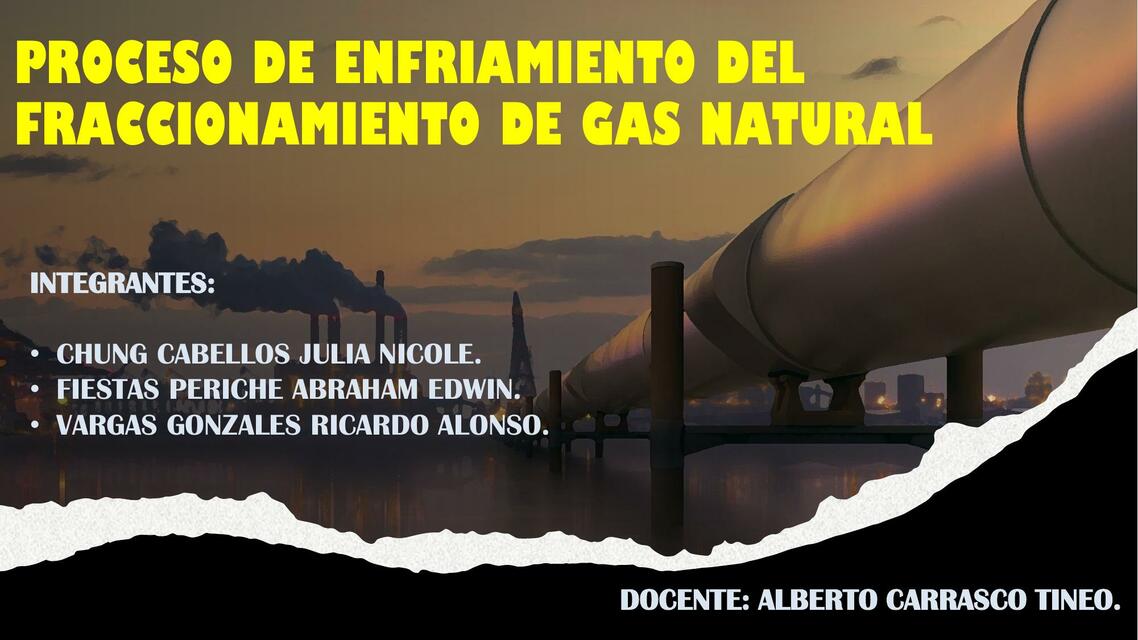 Enfriamiento del Fraccionamiento de gas natural Ch