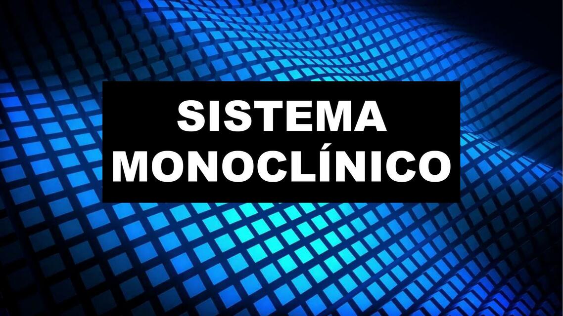 Sistema monoclínico