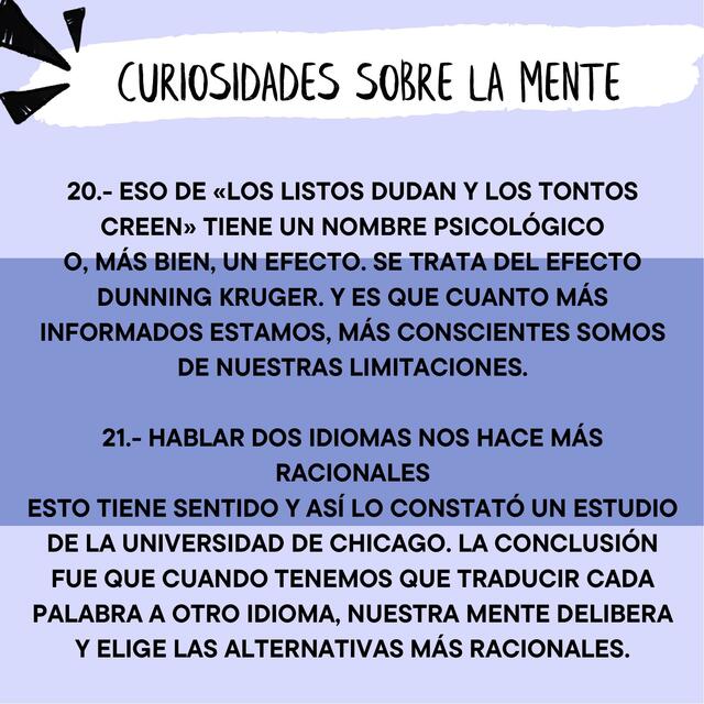 Curiosidades sobre la mente 13