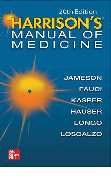 Harrison's Manual of Medicine 20th Ed