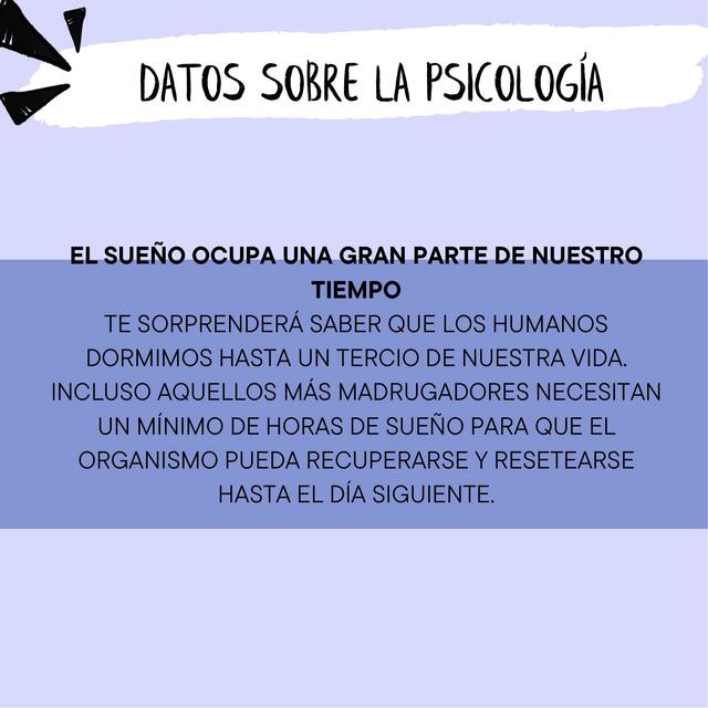 Datos sobre la psicología 