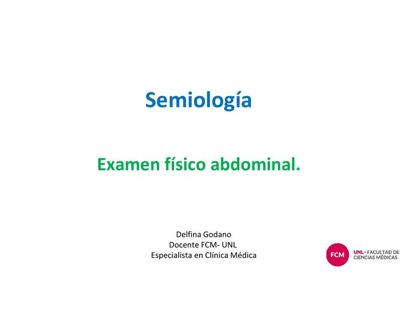 Semiología abdominal